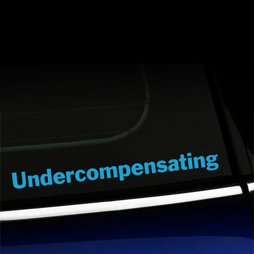 Undercompensating - Funny Sticker Decal for MINI Cooper - Choose the color! - Picture 20 of 26