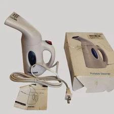 Febfoxs Portable Garment Steamer Clothes Fabric Lightweight Blue Window