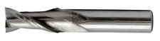 3/16" Left Hand End Mill, High Speed Steel, 2-Flute, 3/8" Shank, by MDX