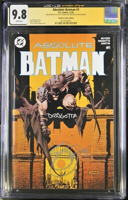 Absolute Batman #1 CGC 9.8 Third Eye 2x Signed by Nick Dragotta & Scott Snyder