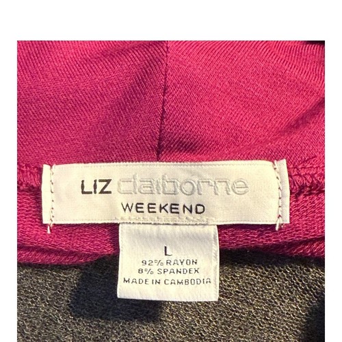 NEW Liz Claiborne Women's Large Cozy Multicolor Colorblock Cowl Neck Sweater NWT - Picture 4 of 5