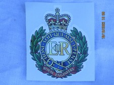 Royal Engineers, farbig , Aufkleber, Sticker, 65x80mm