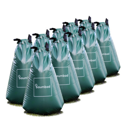 10er Pack baumbad Premium 75 Liter Baum Bewässerungseutel / Wassersack