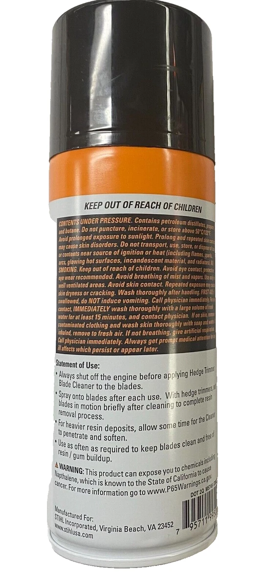Stihl OEM Hedge Trimmer Resin Remover 9oz 7010 516 0002