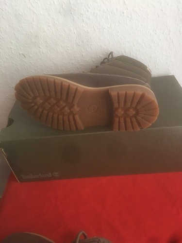 Timberland 6 in Quilt Boys Boots Boots A1H9E Canteen Size: Selectable NIB - Picture 7 of 7