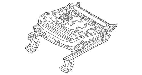 Ensamble de marco de riel de asiento delantero derecho para Ford Flex 2013-2019 (N/P A8Z-9661710-D)