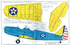 028 Pt-19 half A plans. Fairchild US Army WW-II trainer