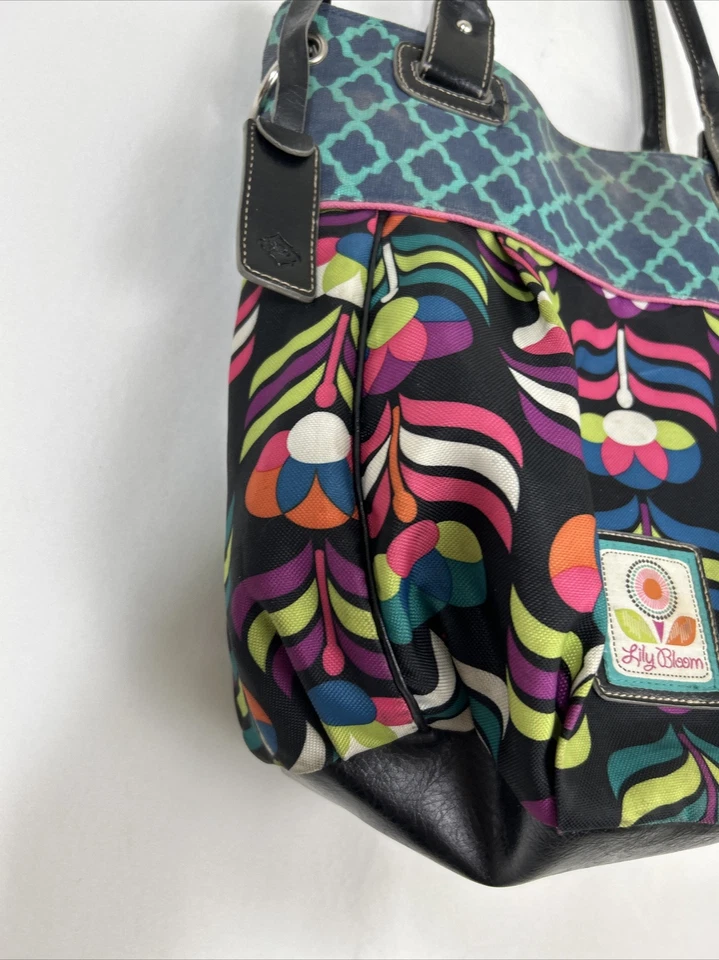 Bolso de Mano Lily Bloom Doble Correa Multicolor Geométrico 9x12x6 Foto 2 de 4