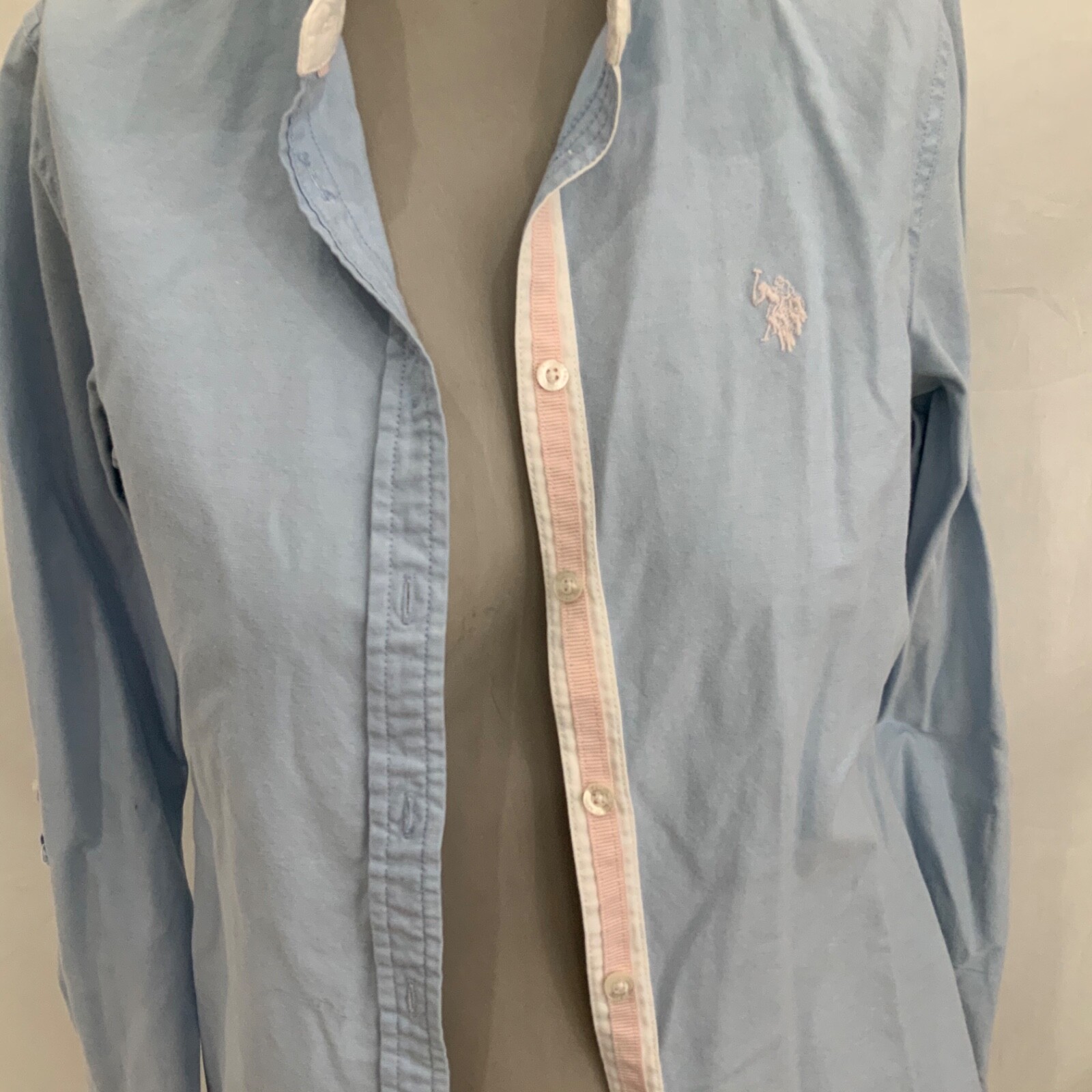 US POLO ASSN. BASIC BUTTON UP SHIRT-COLLARED NECK… - image 2