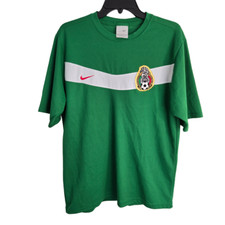 Nike Green Federacion Mexicana Jared Borgetti 9 Football Men's T-shirt Size L