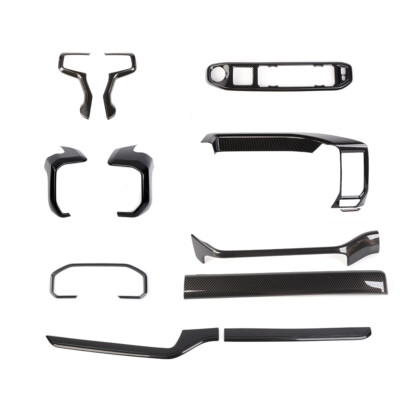 12x Carbon Full Center Console Accessories Decal Cover For Chevy Silverado 2022+