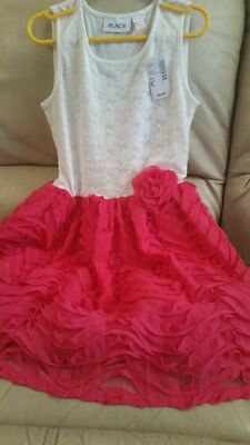 New Girl's Pretty Dress The Children's Place sz M 7/8