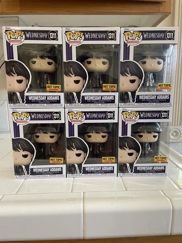 Wednesday Addams Metallic Funko Pop #1311 Hot Topic Exclusive 