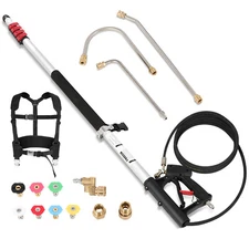 Telescoping Pressure Washer Wand,Power Washer Extension Wand with 7 Nozzles