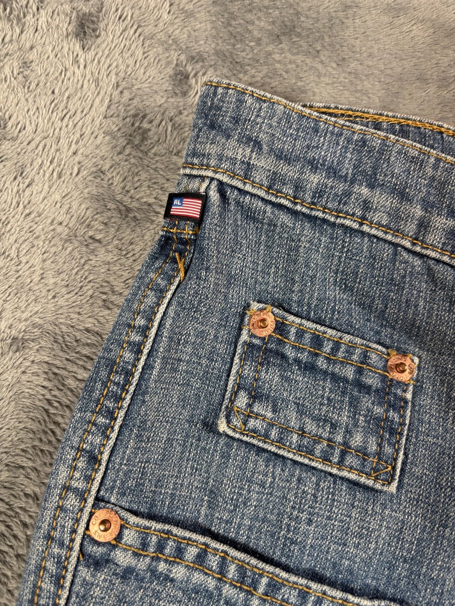 Vintage Polo Ralph Lauren Jeans Mens 36x32 Blue Patched Pocket Y2K