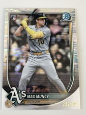 2025 Bowman Chrome #90 Max Muncy, Athletics RC Pulsar /399