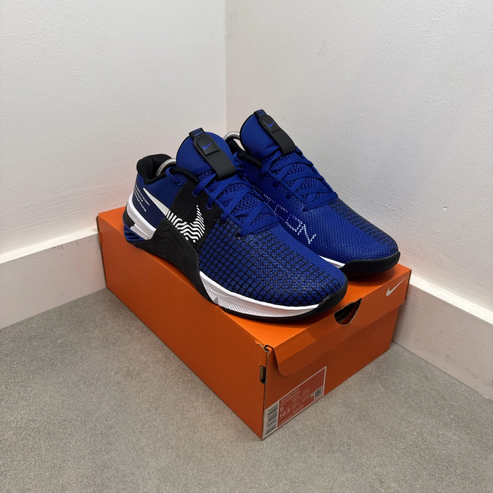 Nike Metcon 8 ' Royal' Gym Lifting Scarpe da Gym UK9 EU44 (DO9328 400)