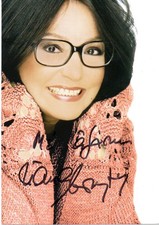NANA MOUSKOURI Autogrammkarte handsigniert FI...