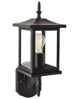 AußEnwandleuchte Metall / Glas Schwarz 40 Cm Modern Laternen-Optik IP44 Andam