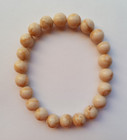 NEW 8MM FOSSIL JASPER BEADED BRACELET, BUY ANY 2 GET 3RD FREE