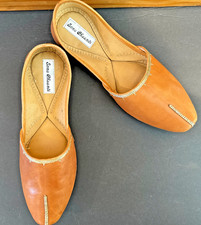 Indian Jutti Punjabi Handmade Shoes Women Leather US Size 9 Jutties Mojaries