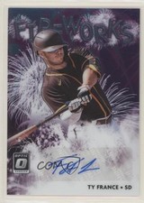 2020 Panini Donruss Optic Fireworks Signatures Ty France #FS-TF Auto 8k4