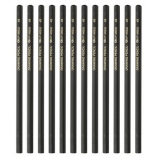 12Pcs 4B Drawing Pencils for Sketching, Black