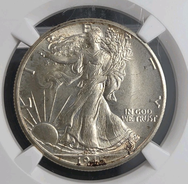 1945-D Walking Liberty Half Dollar .50 NGC MS65