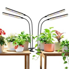 Grow Light Clip on 2 Pack, 228 LED Full Spectrum Plant Lights for Black 2 Pack