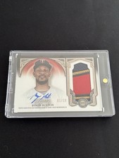 Byron Buxton 2023 Topps Dynasty Game Used 3 Color Patch Auto /10 Twins 