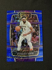 2021-22 Panini Select - Concourse Anthony Davis #39 Blue Shimmer Prizm