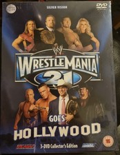 WWE/WWF Wrestlemania 21 3 Disc DVD Collectors Edition Sealed Silver Vision Rare