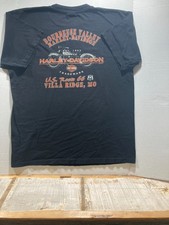 Harley Davidson 2007 " Villa Ridge, MO" Made In USA T-Shirt Size 2XL Pre-Owned