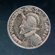 Panama 1/10 Balboa 1947, 0.900 silver coin