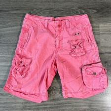 Vintage Polo Ralph Lauren Cargo Paratrooper Military Shorts Pink Men's Size 32
