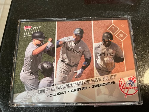 2017 Topps Now 214 Matt Holliday / Starlin Castro / Didi Gregorius