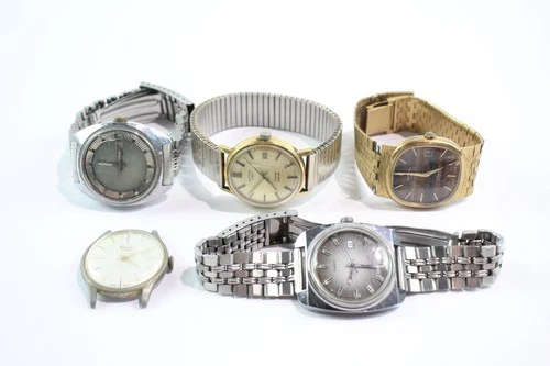 Vintage Mechanical Watches Rotary Timex UNTESTED x 5