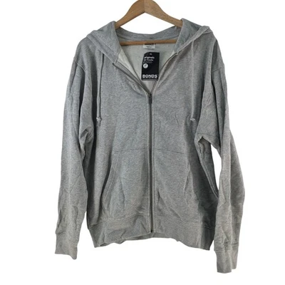 Bonds Hoodie Mens M Grey Originals Zip Fleece Full Zip Hooded Jacket 140585 - image 1 of 4