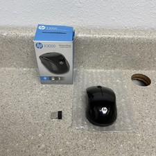 Brand NEW--HP X3000 BLACK 3-Button Wireless USB Optical Scroll Mouse