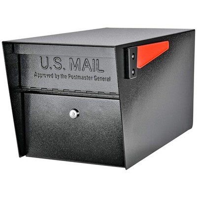 Robust 1760 Cubic Inches Locking Mailbox - Secure Black Curbside Mail Manager