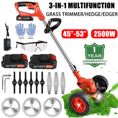 #ad Cordless Electric Weed Lawn Eater Edger Yard Grass String Trimmer Cutter mower $44.98
