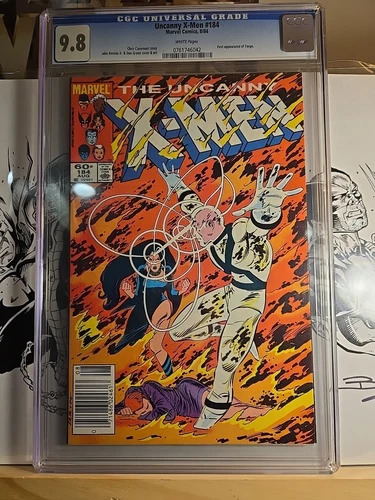 🔑 CGC Vintage Key Newstand 9.8 & A Raw Copy Uncanny X-Men 184 Edition 1st Forge