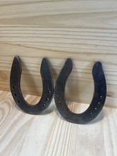 Used Horseshoes 2 Pieces For Crafts / Art / Or Two 2 Rustic Steel Horse Shoes