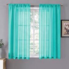 Sheer Curtains Living Room Linen Textured Curtain Sheers Light Filtering Voile R