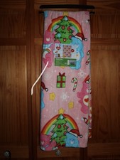 Care Bears Plush Throw Blanket 50x60 in Pink Christmas Cartoon