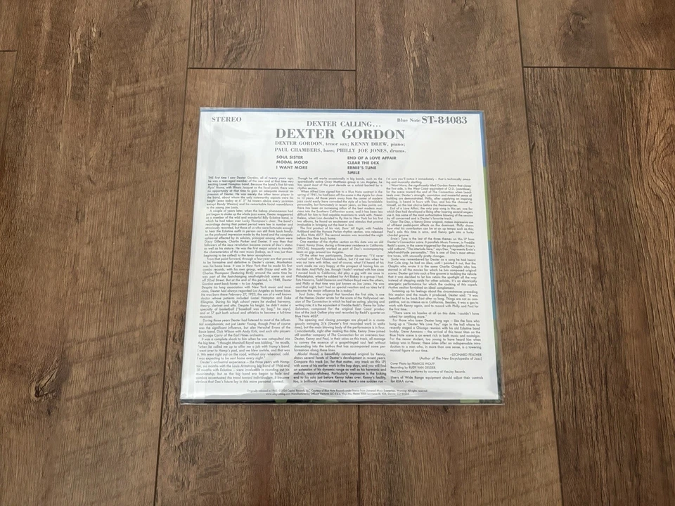 Dexter Calling Dexter Gordon Vinyl Record VMP Blue Note Vinyl LP - Image 2 of 4