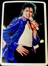 MICHAEL JACKSON STICKER            2 1/2  X 1 3/4   GLOSSY  AWESOME    
