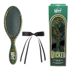 Wet Brush Original Detangler Hair Brush & Bow Clip Wicked Elphaba Wickedly Brave