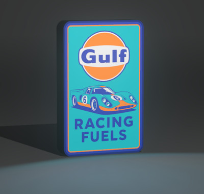 Panneau LED Gulf Racing Pour Circuit Slot Car - Affichage Numérique Personnalisable