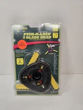 Weed Warrior Push-N-Load 3-Blade Trimmer Head Accessory, Universal Fit